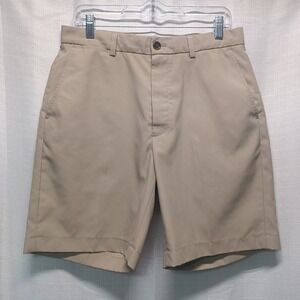 Brooks Brothers x St Andrews Links Golf Shorts Mens Size 33 Khaki Performance